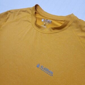 Alaskan Hardgear Duluth T Shirt Mens M Yellow Performance Wicking Outdoor Hike